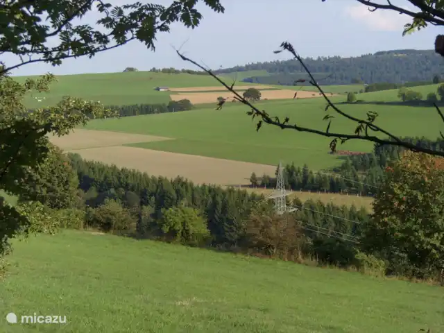 Foto genomen op heuvel achter ons huis
